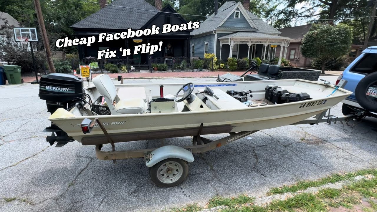 Facebook Marketplace - Buying, Fixing, and Selling 2 14ft Jon Boats for a Profit!
