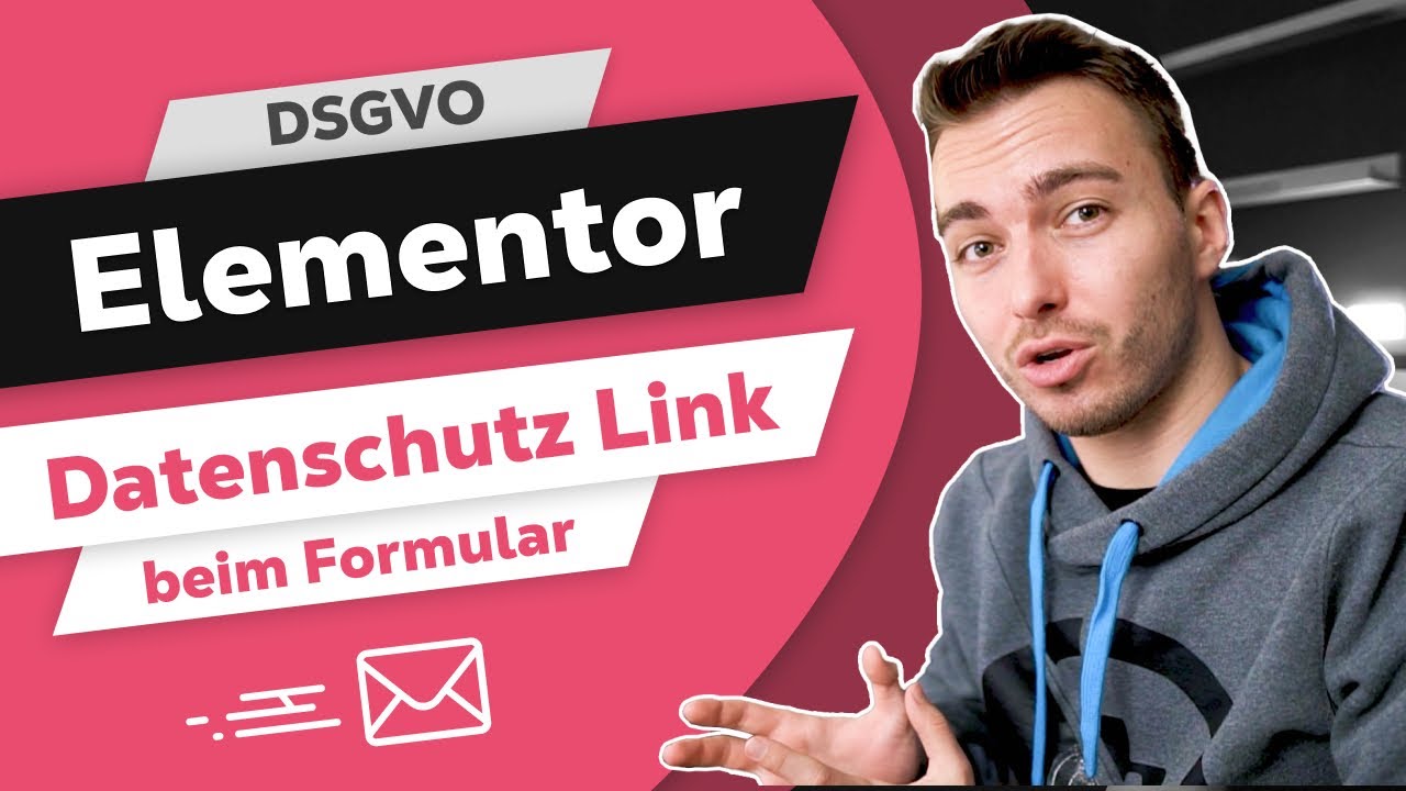 Datenschutz Link im Elementor Formular hinzufügen