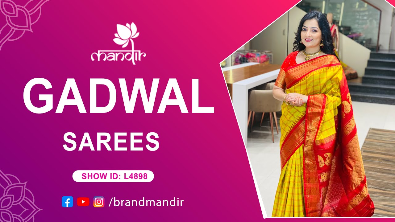 Gadwal Sarees Collection | WhatsApp Number 733 733 7000 | Brand Mandir Sarees LIVE
