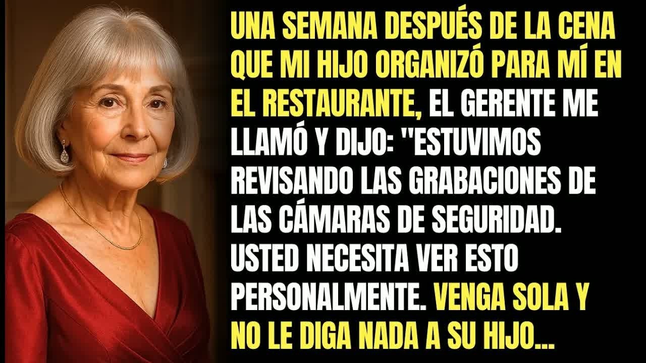El Restaurante Me Llamó： Necesita Ver La Grabación  Venga Sola, No Le Diga Nada A Su Hijo