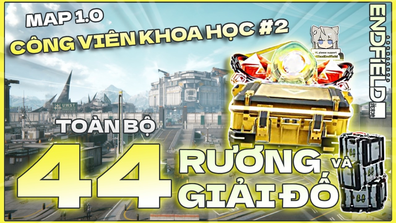 TOÀN BỘ RƯƠNG, GIẢI ĐỐ Map Công Viên Khoa Học Originium || Endfield 1.0