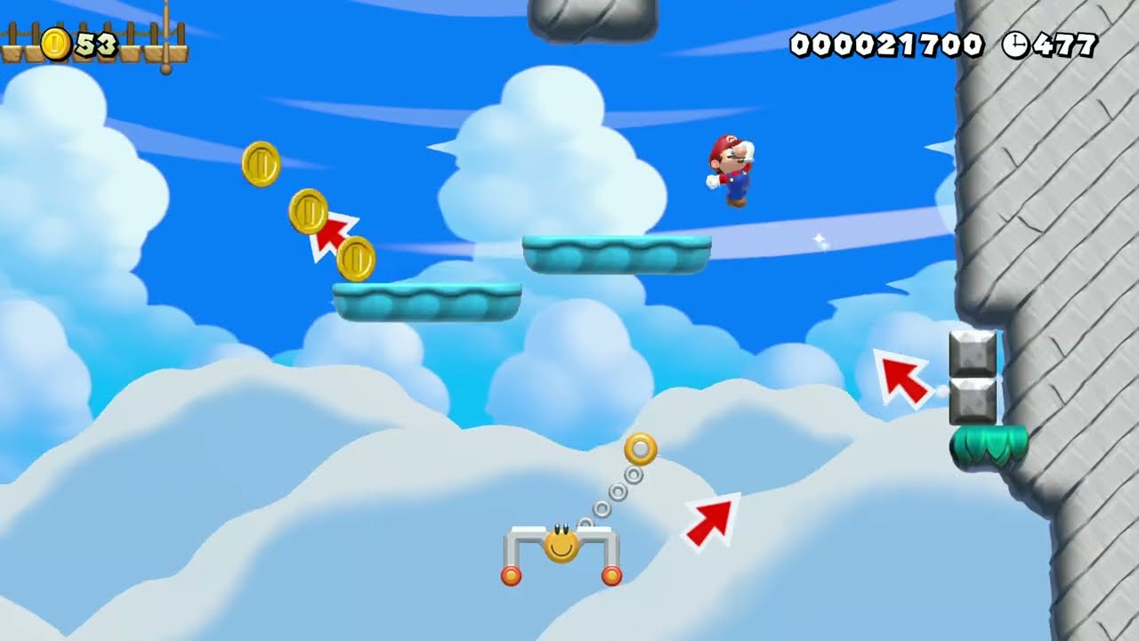 ⌒*∵ Cool Sky Parkour ∵*⌒ by うののっち [Unonotchi] 🍄Super Mario Maker 2 | Switch 2 | No Commentary #dty