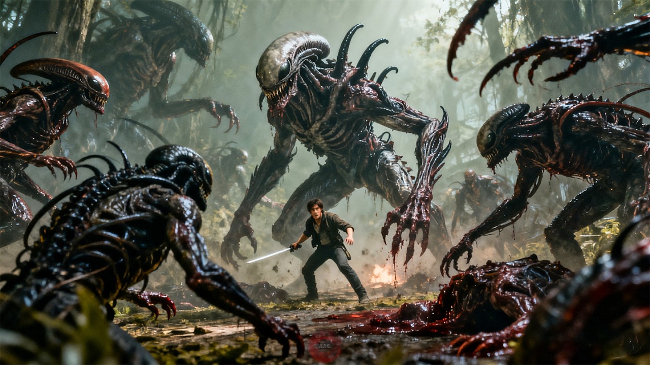 【Monster😈Movie】异种虫兽嗜血厮杀！谁能从虫兽嗜血厮杀中活到最后？逃杀根本停不下来！#中国电影#悬疑 #movie #惊悚 #悬疑 #探险 #奇幻 #僵尸 #恐怖 #剧精彩
