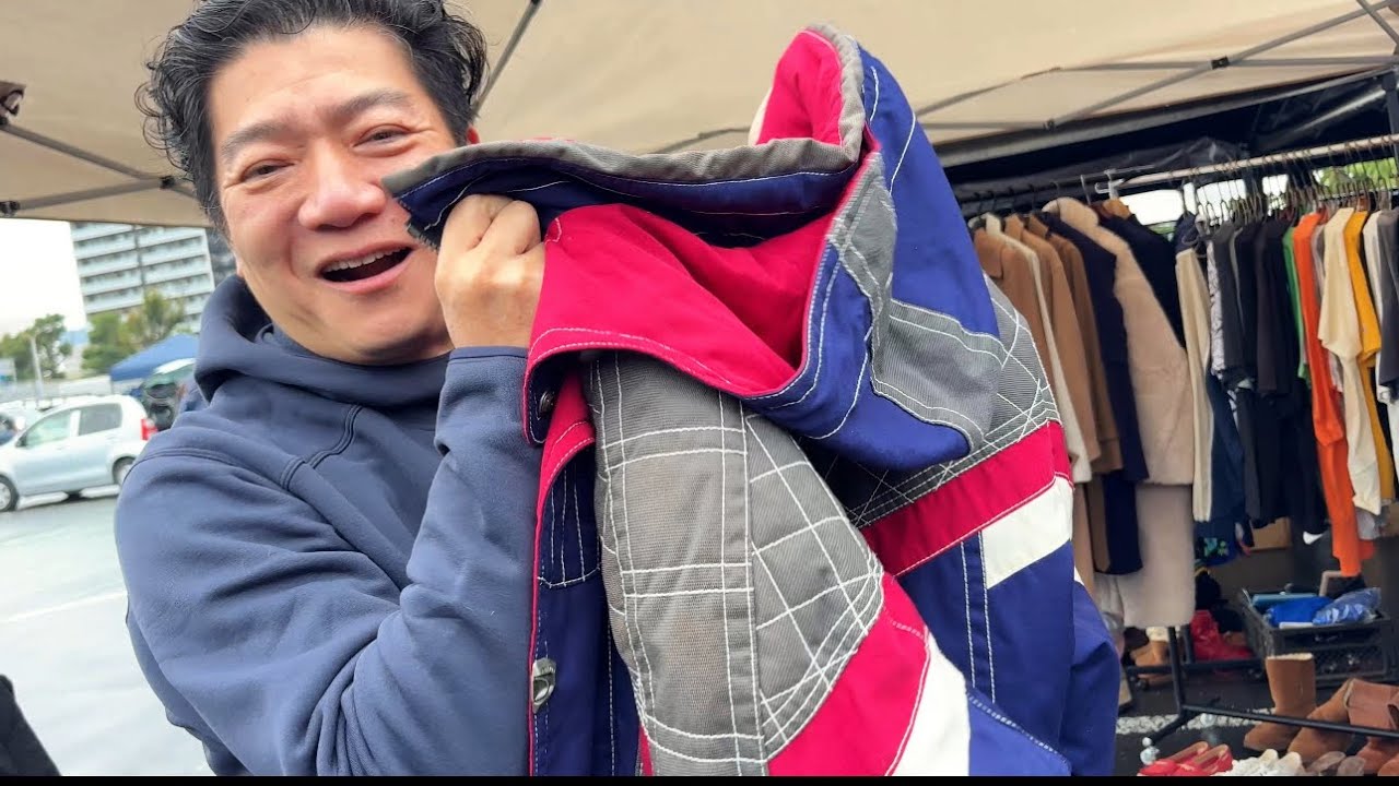 東京 大井競馬場 中古vintage 蚤の市　逛集市淘古着