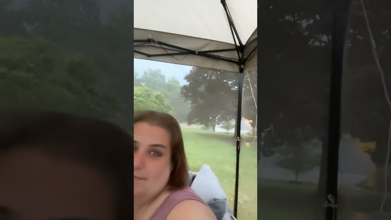 Gazebo life in the rain storm #gazebo #rain # Middletown #delaware