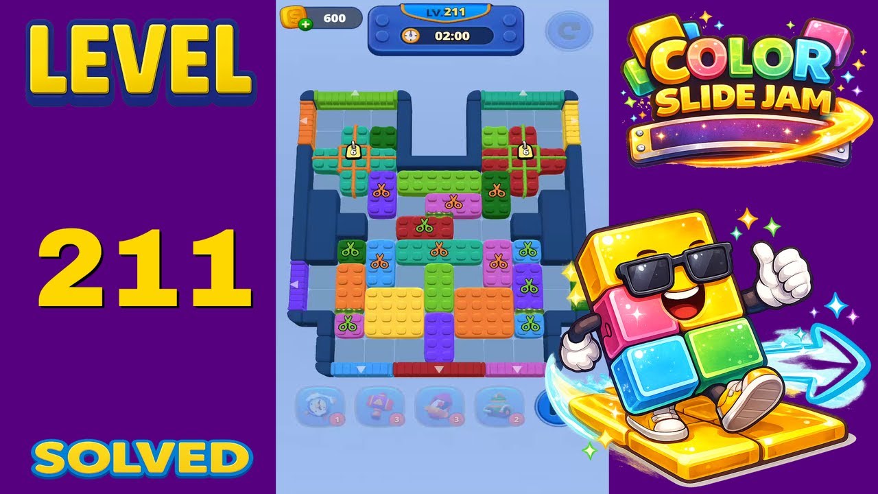 Color Slide Jam – Level 211 | Walkthrough