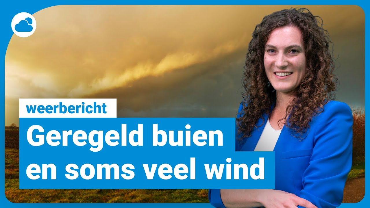 Weerbericht: geregeld buien en soms veel wind