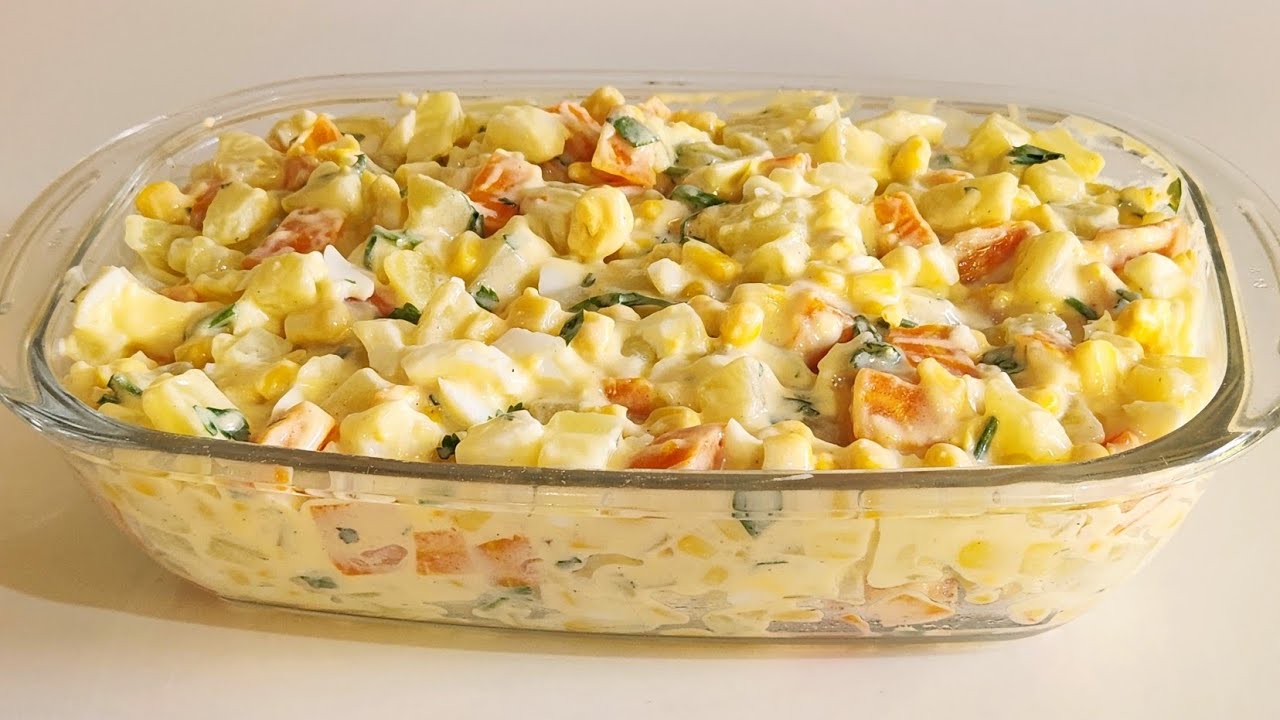 SALADA DE MAIONESE SIMPLES, FÁCIL E RÁPIDA! | COZINHANDO COM NATHY 