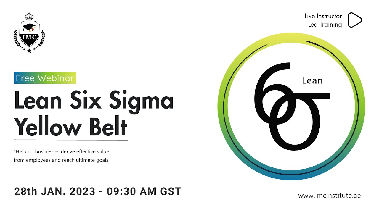 Lean Six Sigma Yellow Belt Webinar | Batch YB022 | IMC Institute