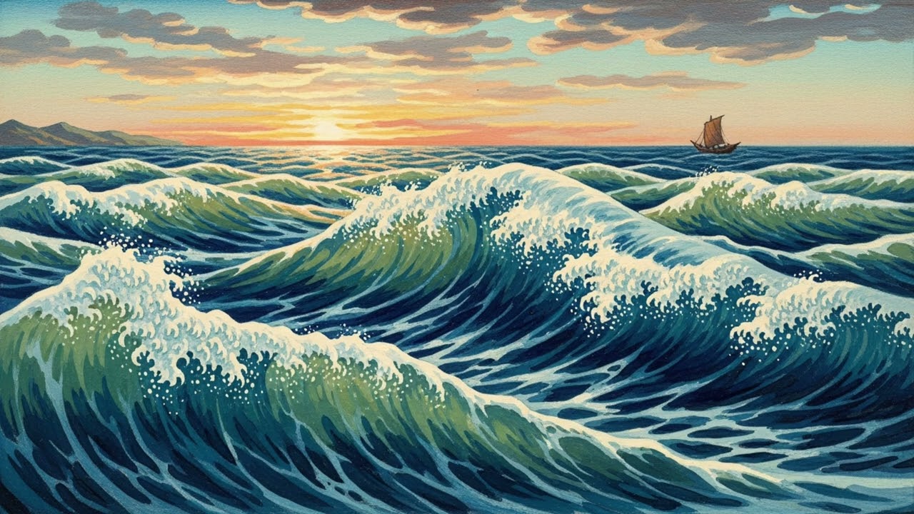 Gallery TV 4K Widescreen | Ultra-High Resolution Ocean Waves ART TV Background