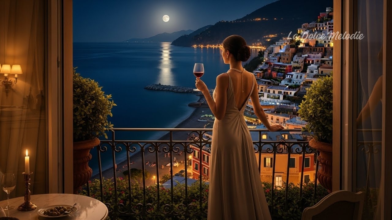 Mediterranean Night Ambience LIVE 🌊 | Italian Instrumental for Deep Relaxation