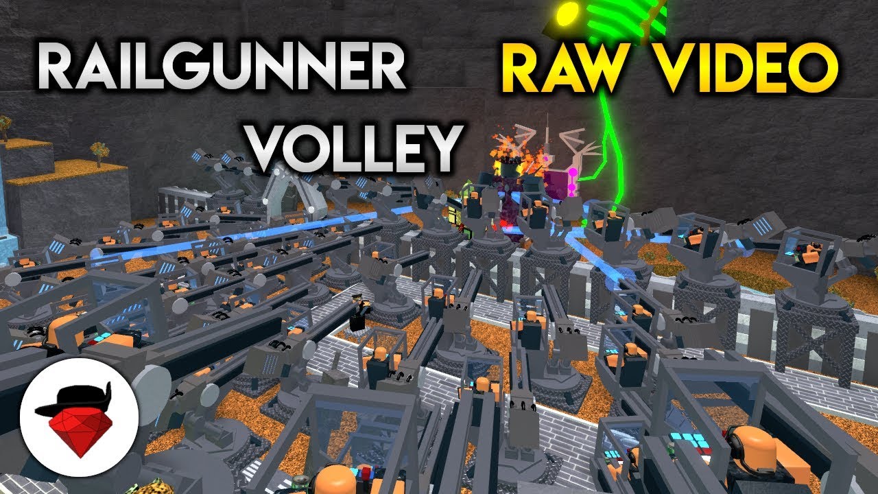 A Quad Op of Railgunners vs Void (RAW Video) | Tower Battles [ROBLOX]