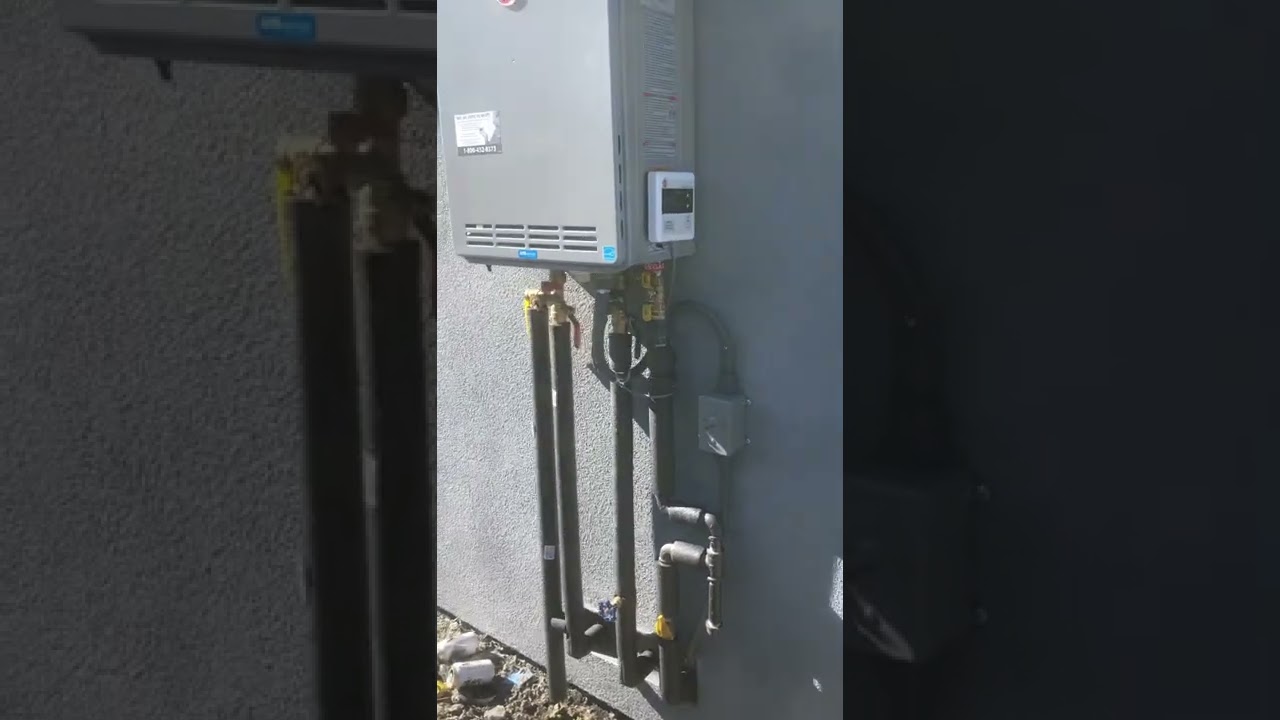 #rheem Tankless water heater installed