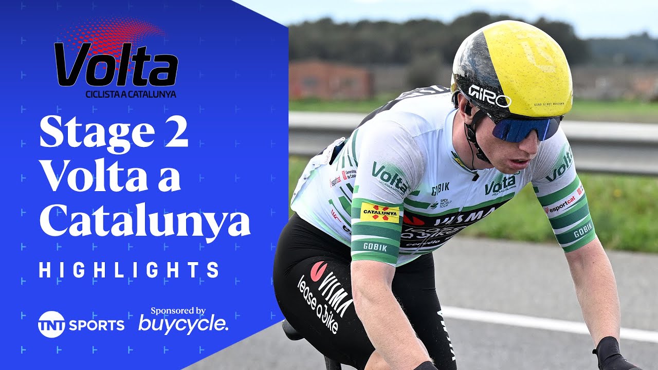 GREAT PHOTO FINISH! 📸 | Men's Stage 2 2025 Volta a Catalunya Race Highlights | TNT Sports Cycling