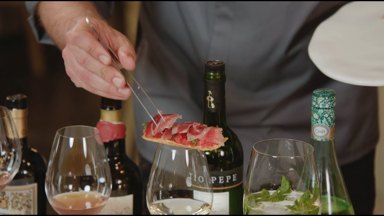 Maridaje Jamón de bellota 100% Ibérico DOP Jabugo con Vinos de Jerez | Montesierra y La Carboná