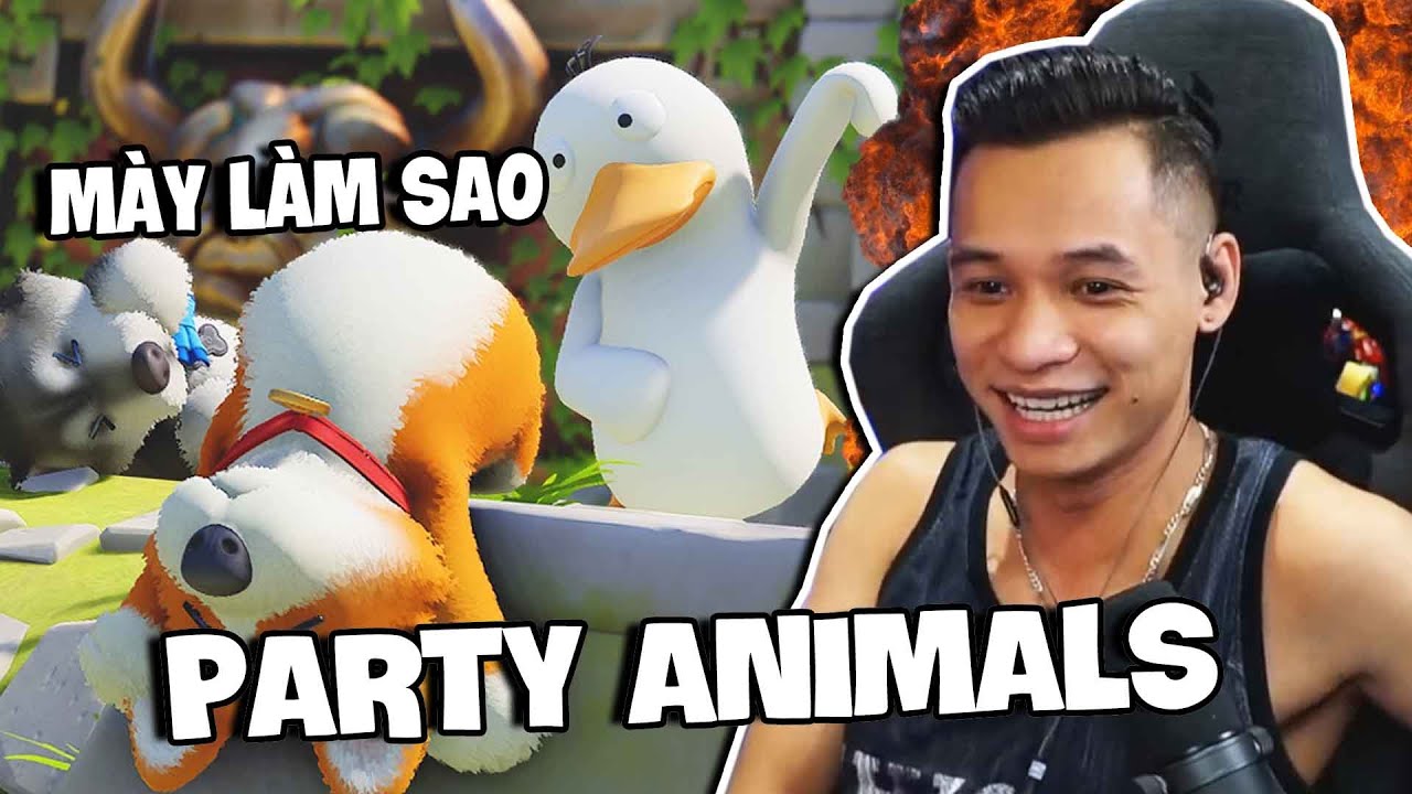 (Party Animals #1) Cười bể bụng khi chơi thú đấm nhau siêu đáng yêu cùng anh em Refund.