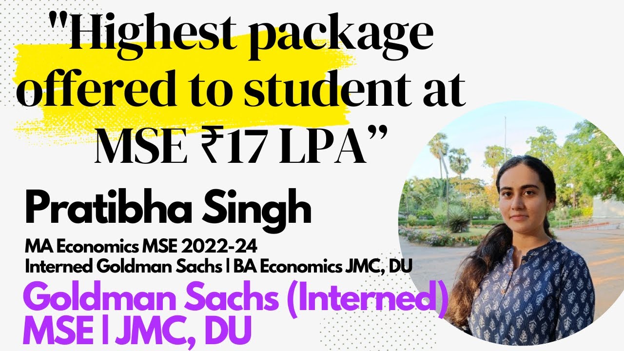 Pratibha Singh | MA Economics Madras School of Economics | BA Economics JMC, DU | Interned Goldman