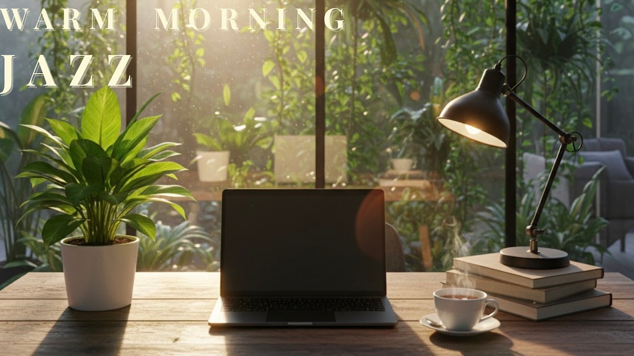 Warm Morning Desk Jazz ☕ Relaxing Background Music for Productive Work & Focus