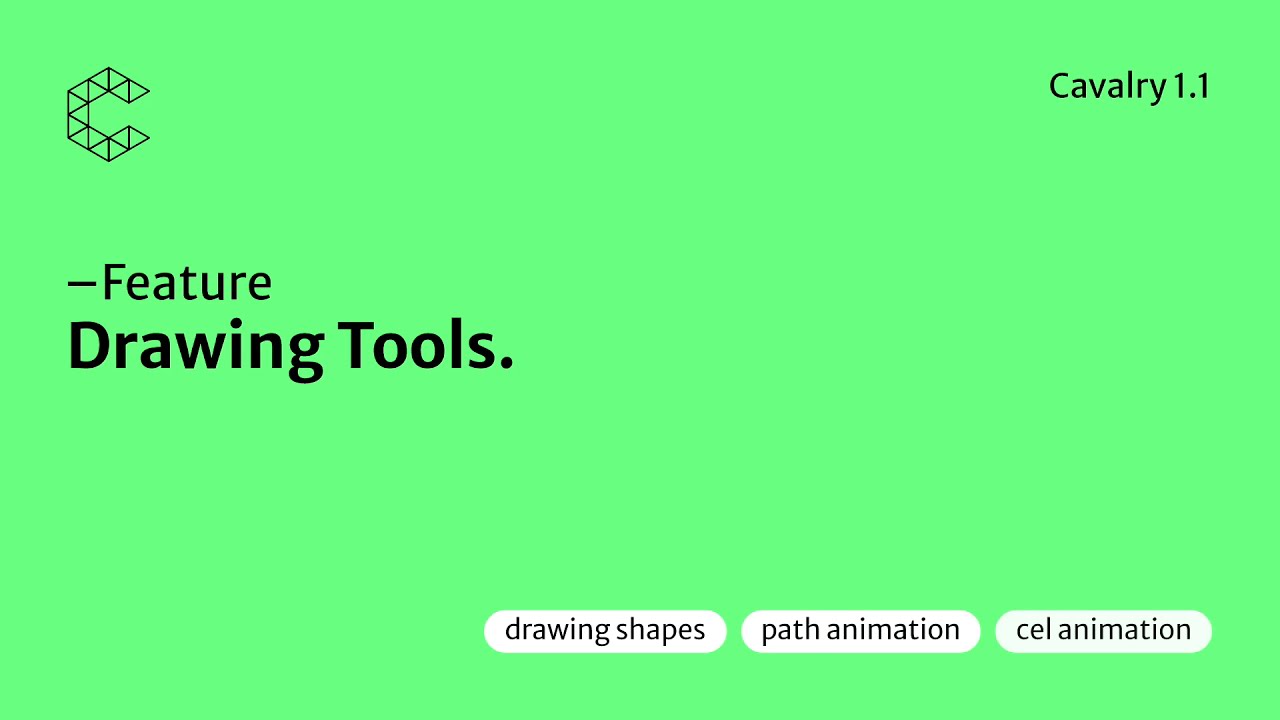 Features | Cavalry's Drawing Tools.