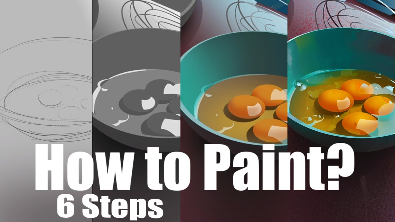 How to Paint and Color Digital Painting: 6-Steps