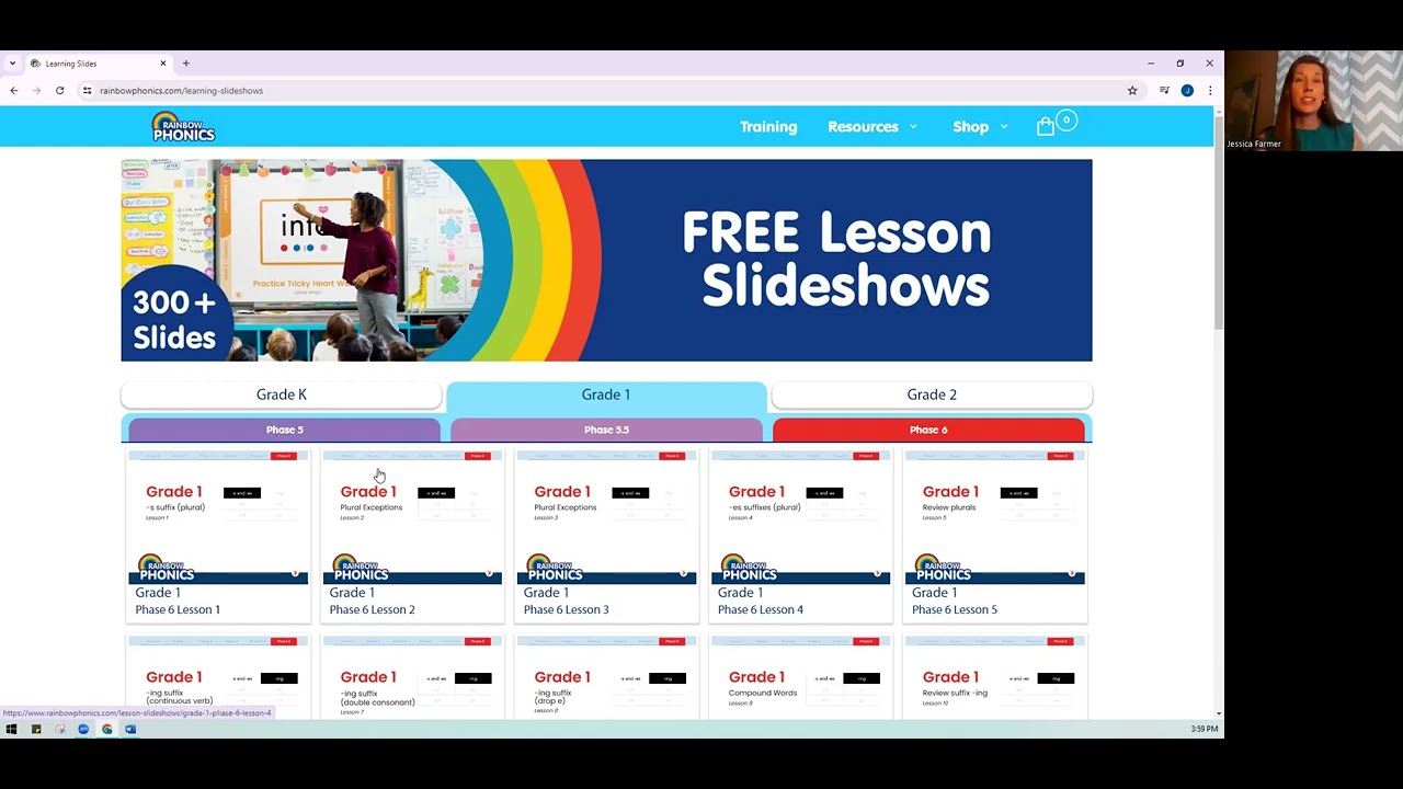 Rainbow Phonics - Free Lesson Slides - Tutorial.
