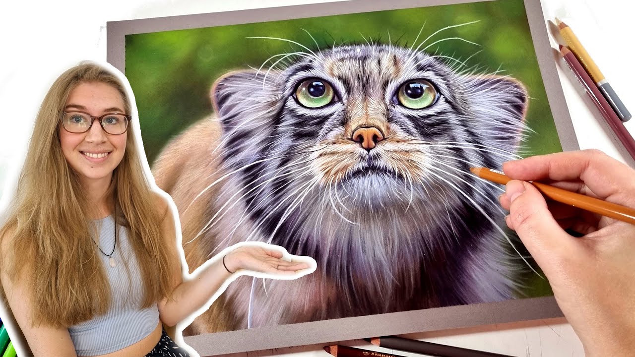 How to draw WHISKERS in Pastel Pencil