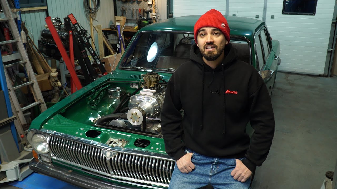 Волга V8 с нагнетателем. Первый выезд.