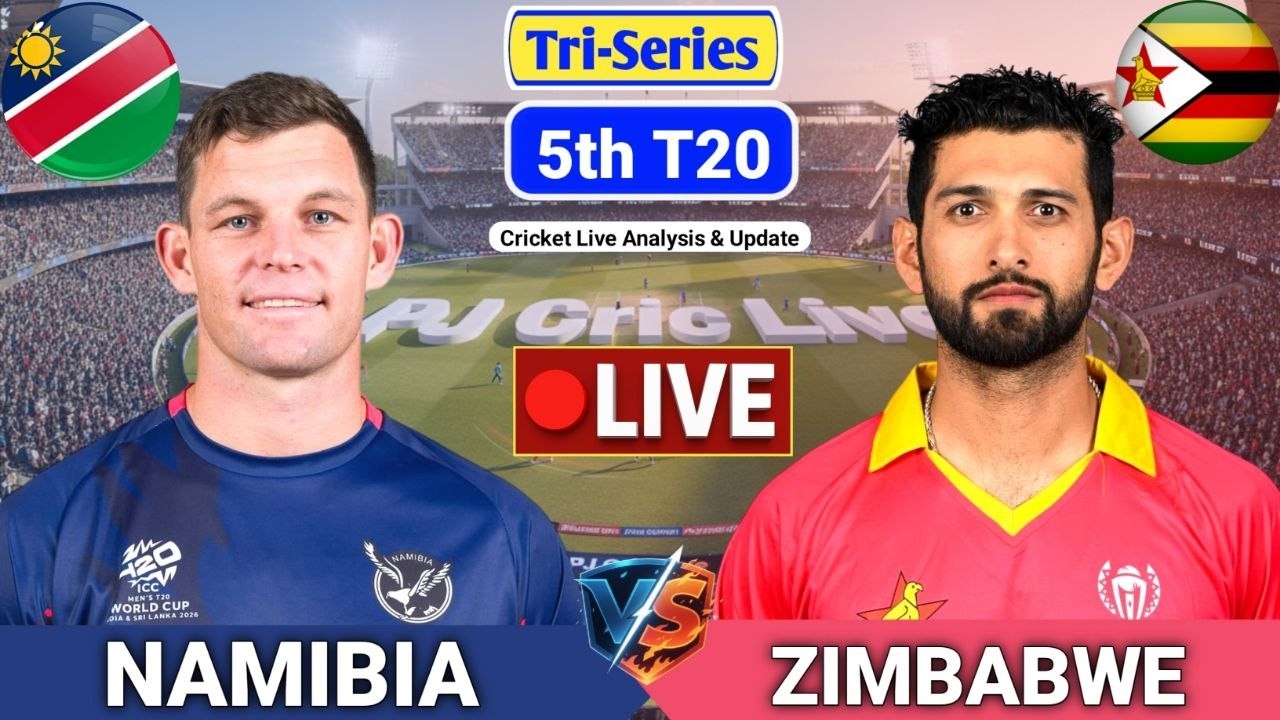 Namibia Vs Zimbabwe 5th T20 Match | Live Score Analysis & Discussion | SA vs ZIM T20 Cricket