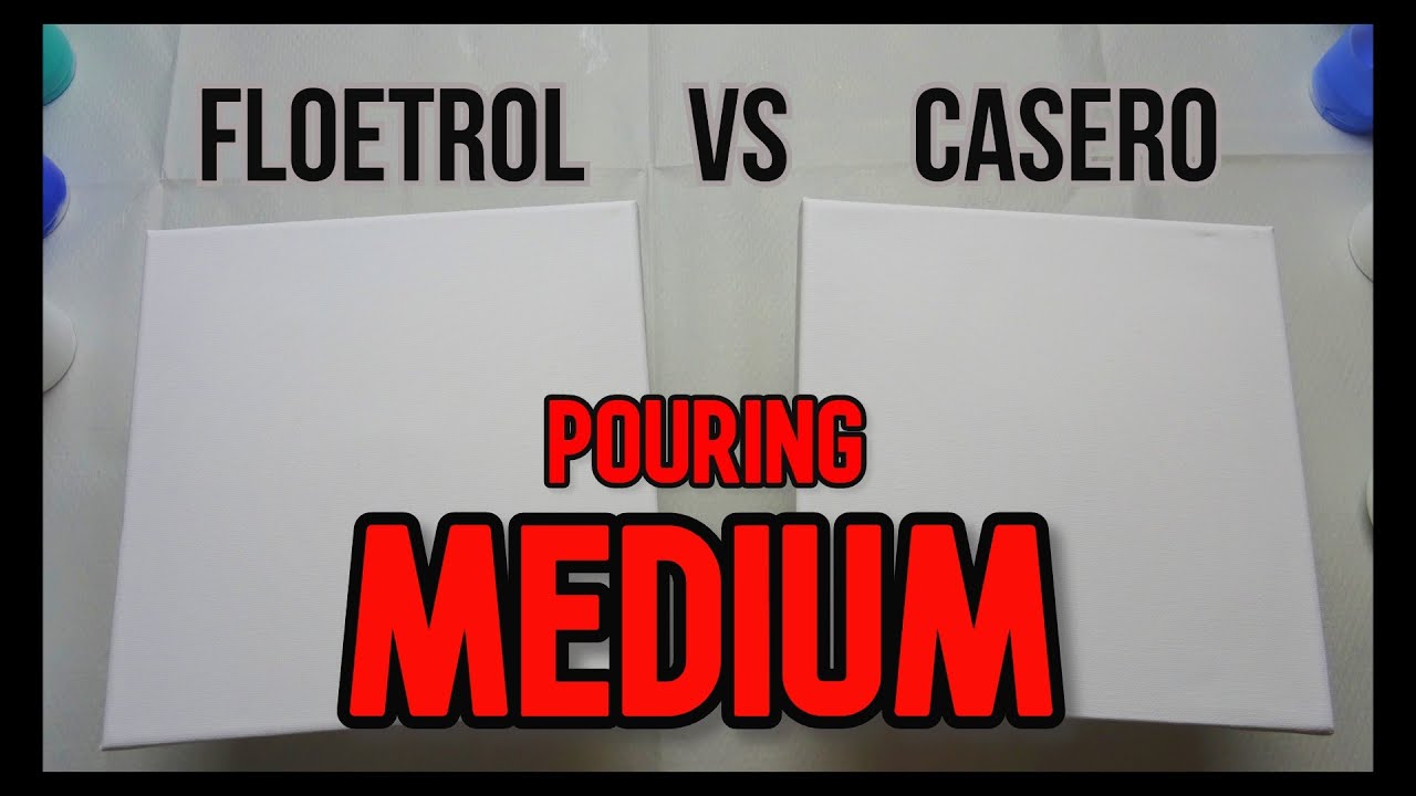 FLOETROL 🆚 MEDIUM CASERO | Acrílico Fluido y Pouring en español | Cómo hacer pouring medium