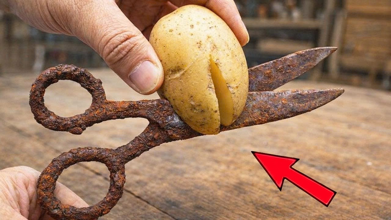 3 Most Genius Restoration Methods! Restoring Old Rusty Shears&hellip; From Trash to Treasure!