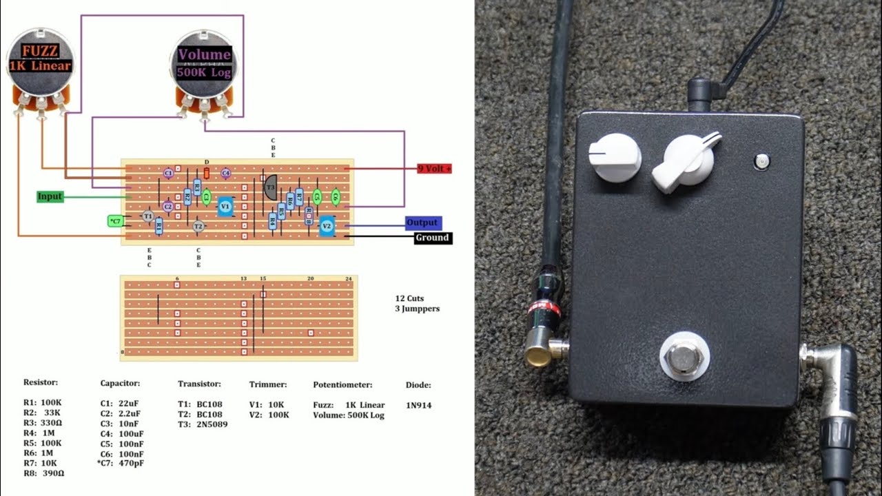 DIY Fuzz Face LPB1 Combo (Kessel Run Smuggler) [Skill Level: Medium)