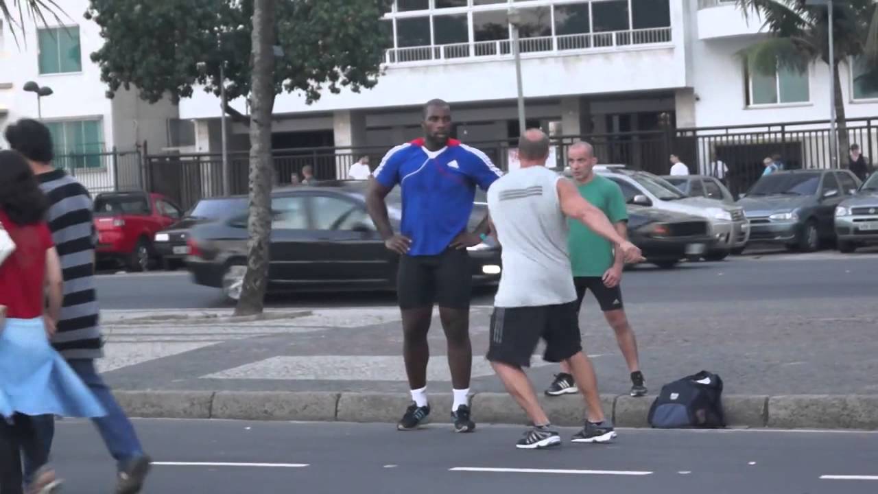 training of the judo french team in rio 2013