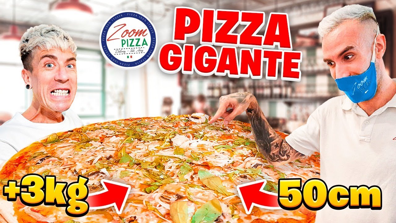 PIZZA GIGANTE DE +3KG CON M&Aacute;S DE 15 INGREDIENTES IVANFOOD LA M&Aacute;S GRANDE DE SEVILLA*no me lo esperaba