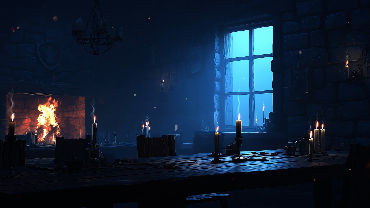 Inside the Quiet Tavern 🔥 | Dark Medieval Ambient