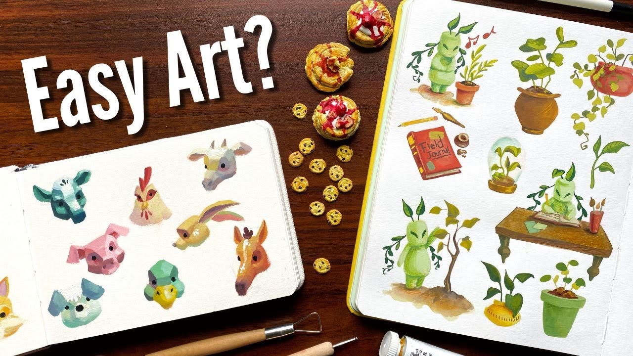 why you NEED to make EASY art // a week of art