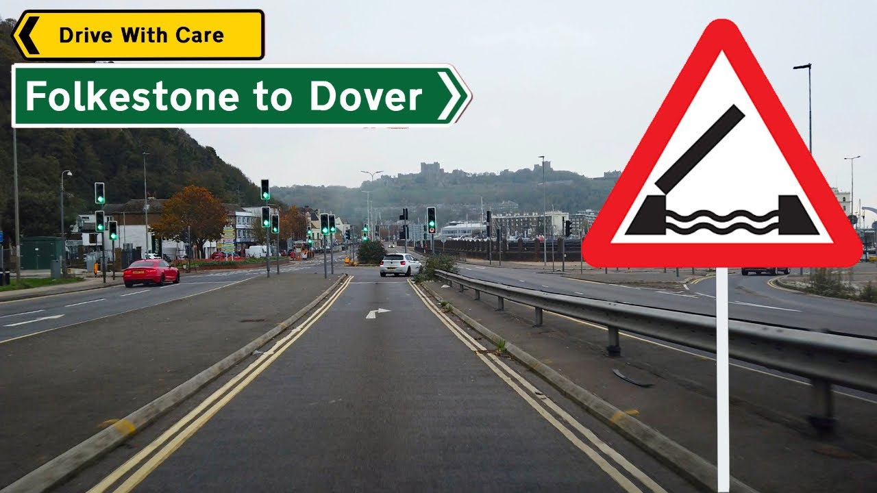 Driving Folkestone to Dover