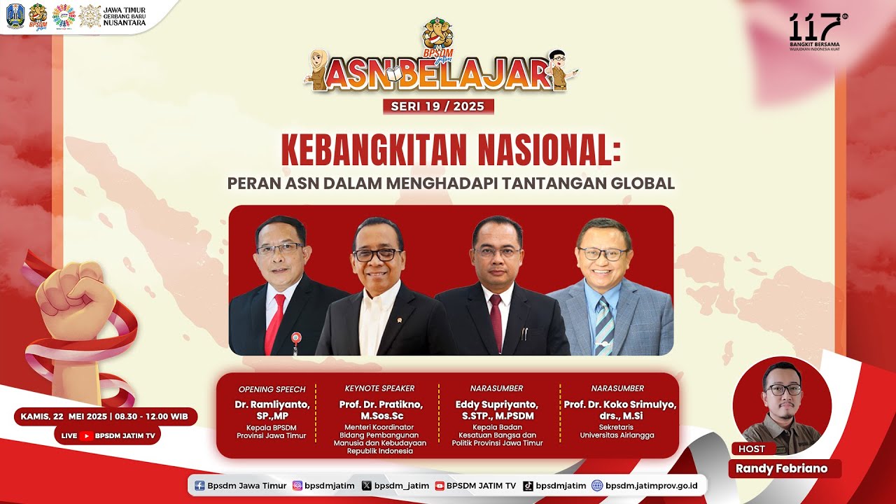 ASN Belajar Seri 19 | 2025 - Kebangkitan Nasional: Peran ASN Dalam Menghadapi Tantangan Global