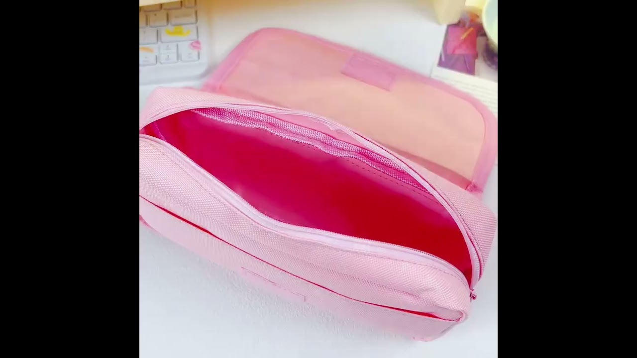 Estojo Escolar Colorido Infantil Menino Menina Desenho Grande Necessarie Organizador Bolsinha