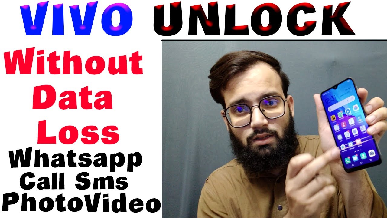 VIVO Unlock Without Data Loss | Vivo के मोबाइल अनलॉक कैसे करे बिना डाटा - Vivo Unlock Mobile