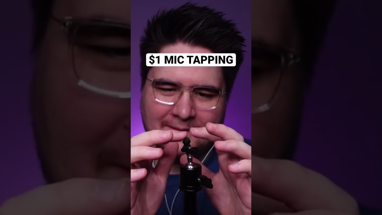 ASMR $1 Microphone tapping #shorts