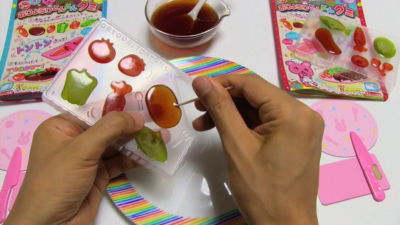 DIY Japanese Candy #149 Easy Kitchen Gummy Making Kit