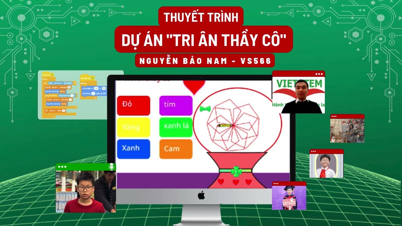 Tri Ân Thầy Cô - Nguyễn Bảo Nam - Lớp Lập Trình Scratch VS566