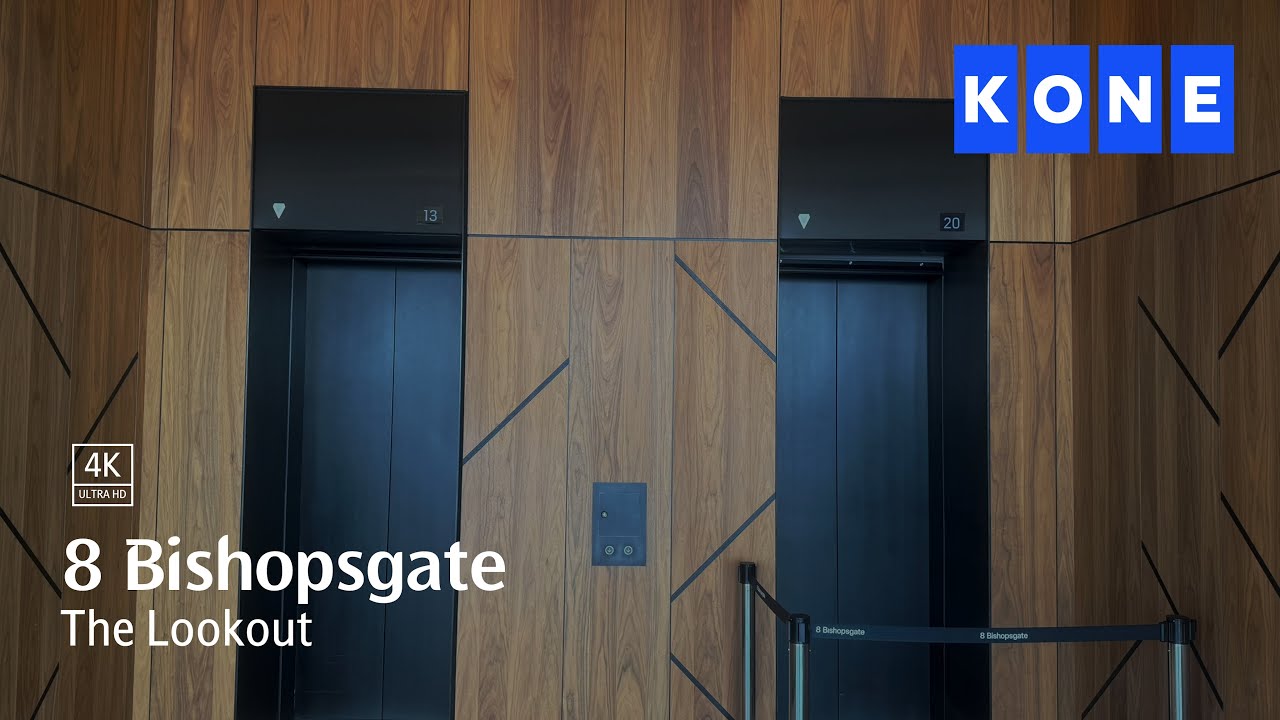 (Last video of 2025) KONE lifts at 8 Bishopsgate (The Lookout)