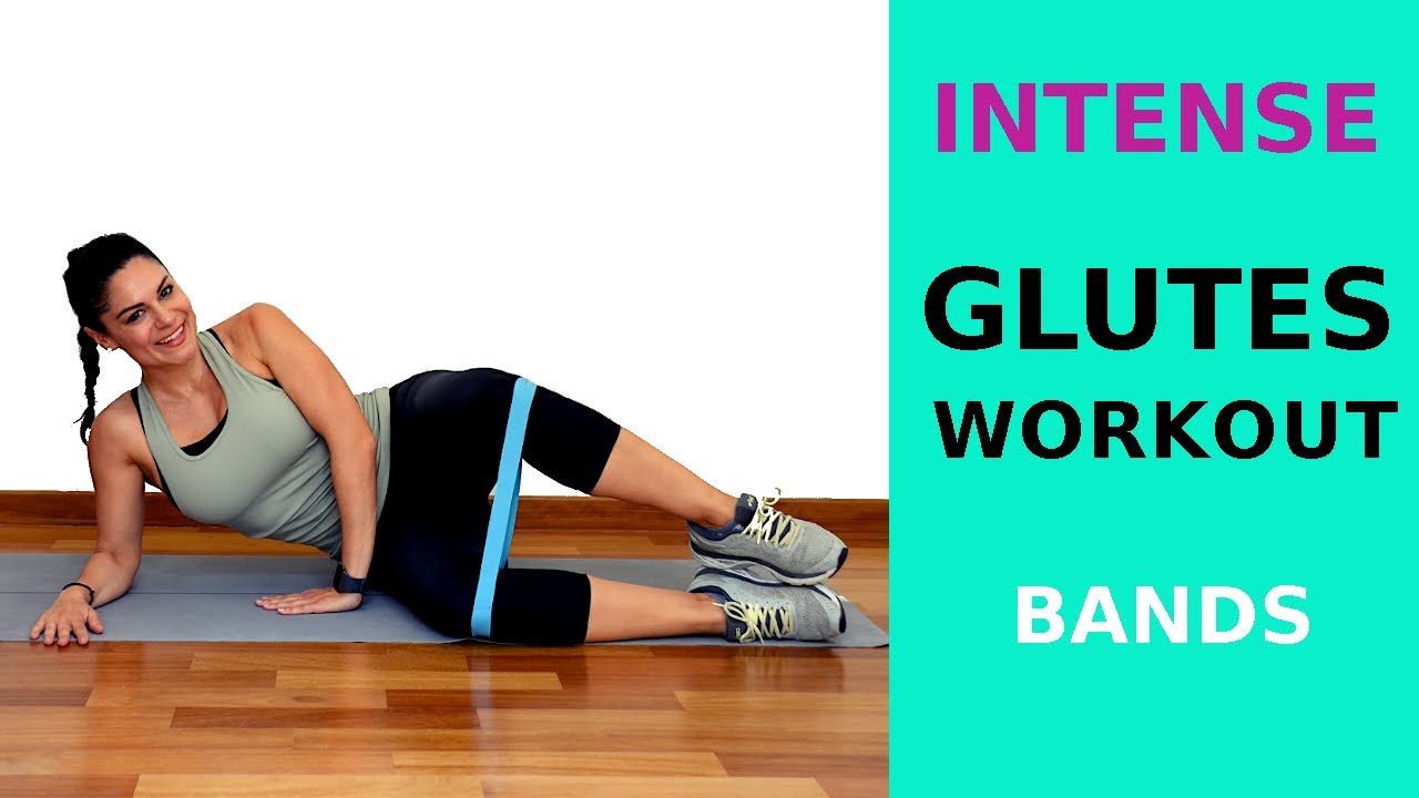 GLUTES BAND WORKOUT INTENSE- Ασκήσεις για γλουτούς με λάστιχο - γυμναστική στο σπίτι