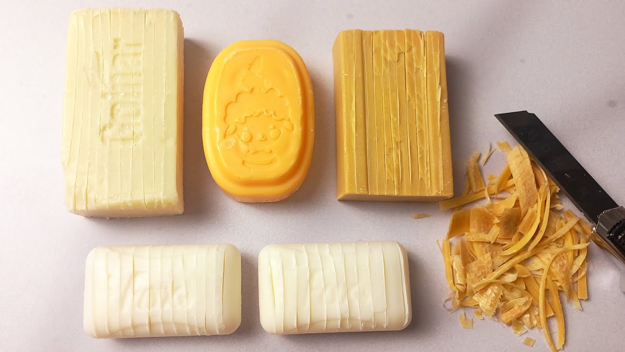 💛🧡 Satisfying ASMR Soap Cutting | Crunchy Soap Bars & Perfect Relaxing Sounds 🧡💛[14]