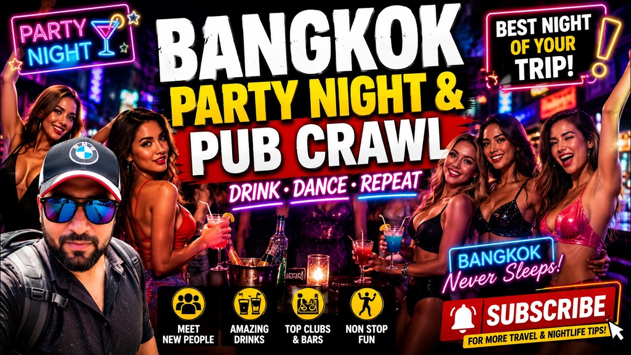 Wild Khaosan Road Pub Crawl – Party Nights with Hot Hostel Girls