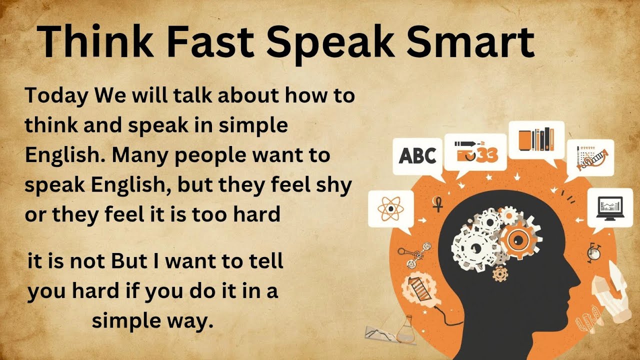 Think Fast Speak Smart || How To Think And Speak In Simple English