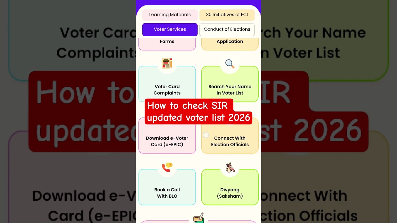 How to check your Name in SIR Draft Voter List and Download PDF #eci #sirupdate