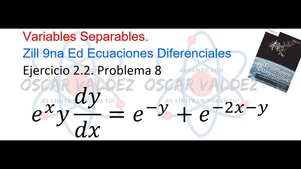 Ejercicios 2.2 Problema 8 Dennis G. ZILL Método de Separación de Variables para EDO 1er Orden