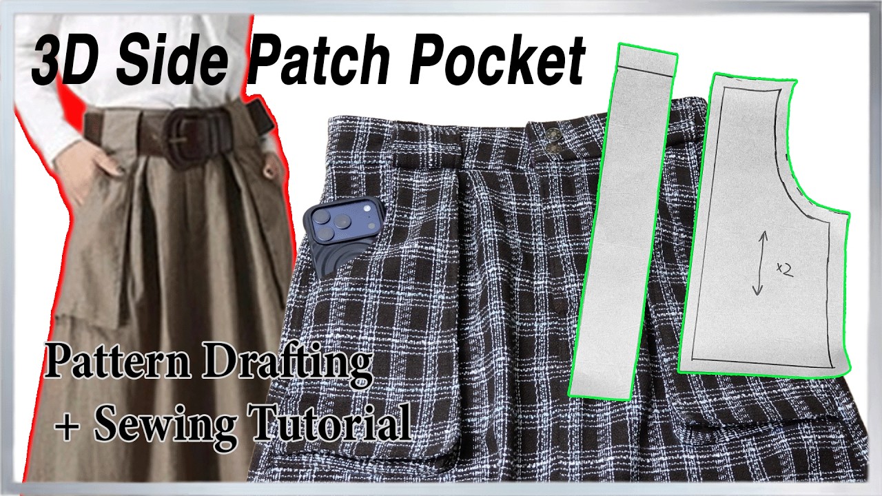 How to Sew a 3D Gusset Side Patch Pocket